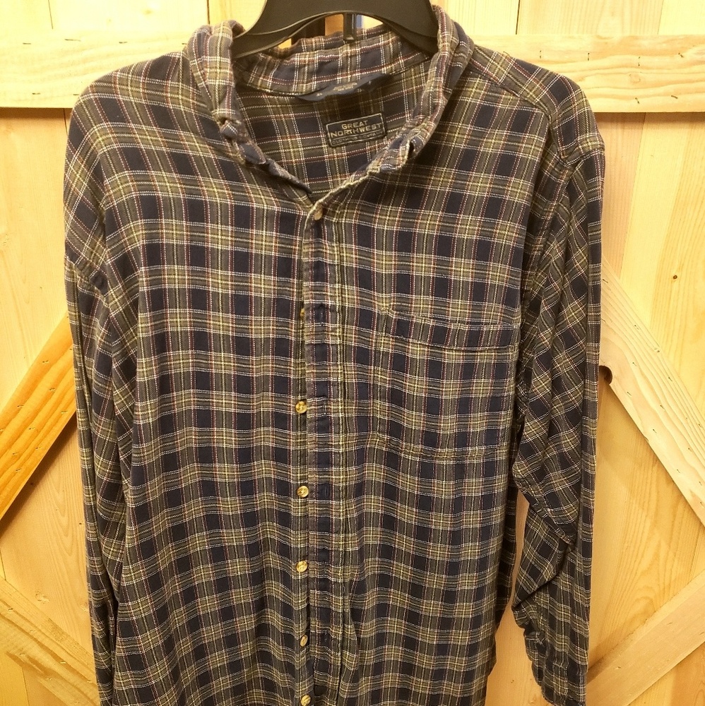 Great Northwest Button Down Plaid Shirt